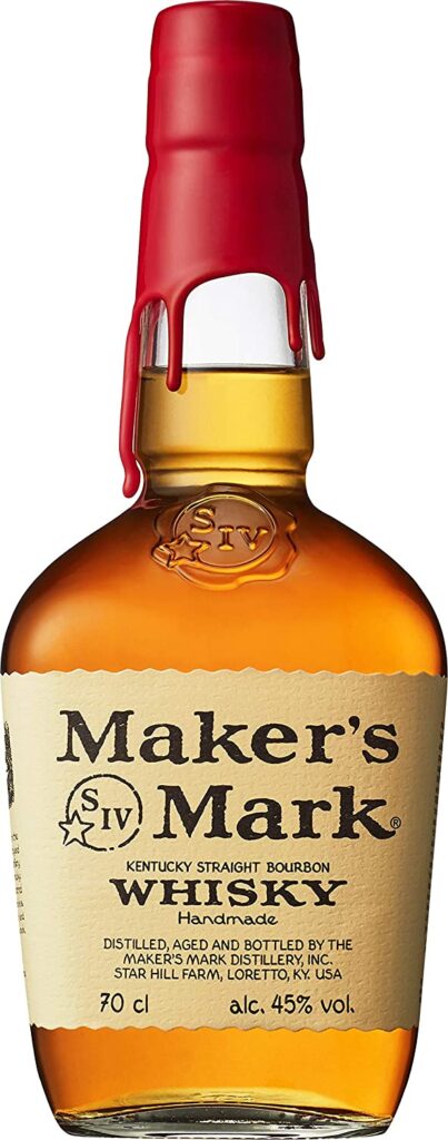 お酒『Maker's Mark ウイスキー』の感想と記録 人の好みがあるが香りと口に残るものが相性が悪い。 40点